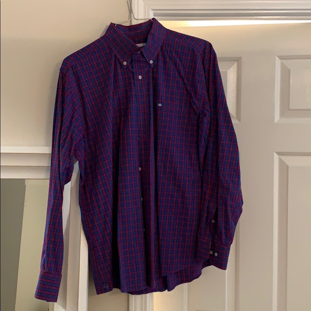 Southern Tide plaid button up